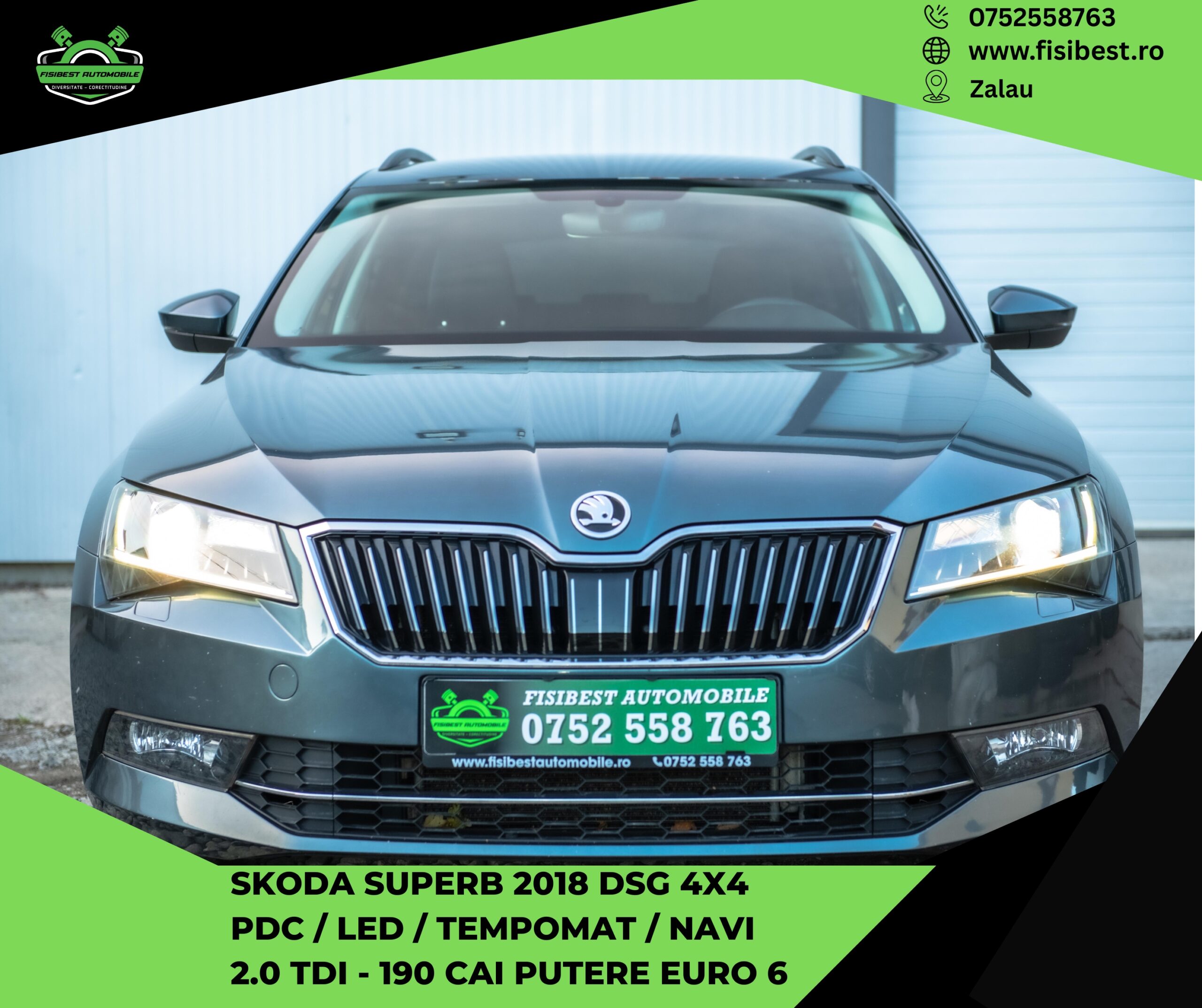 🔊 Skoda Superb 3 DSG 2018  4x4  ✨ Garantie 12 Luni ⬆️