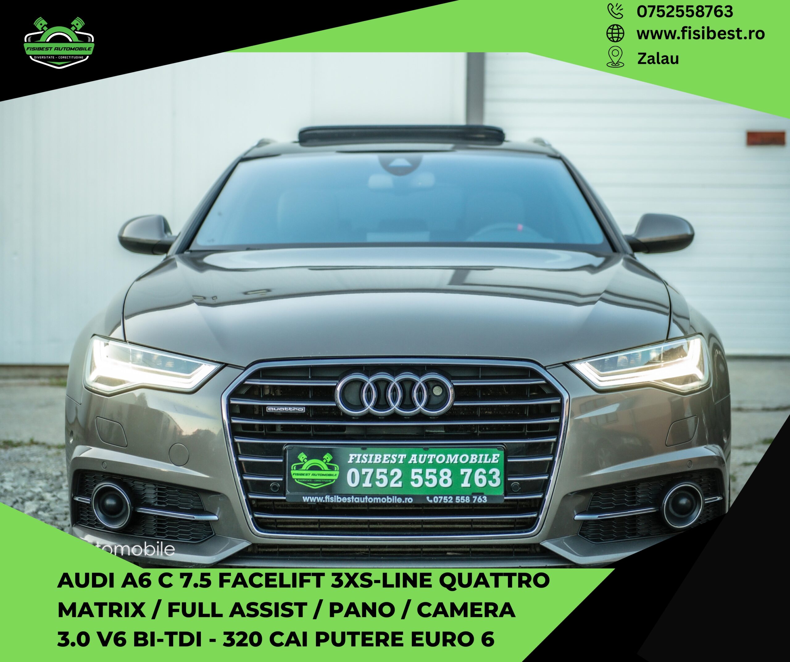 🔊 Audi A6 C7.5 Facelift 3xS-Line Quattro Bi-TDI “ Audi Exclusive “ ✨ Garantie INTEGRALA 24 Luni ⬆️