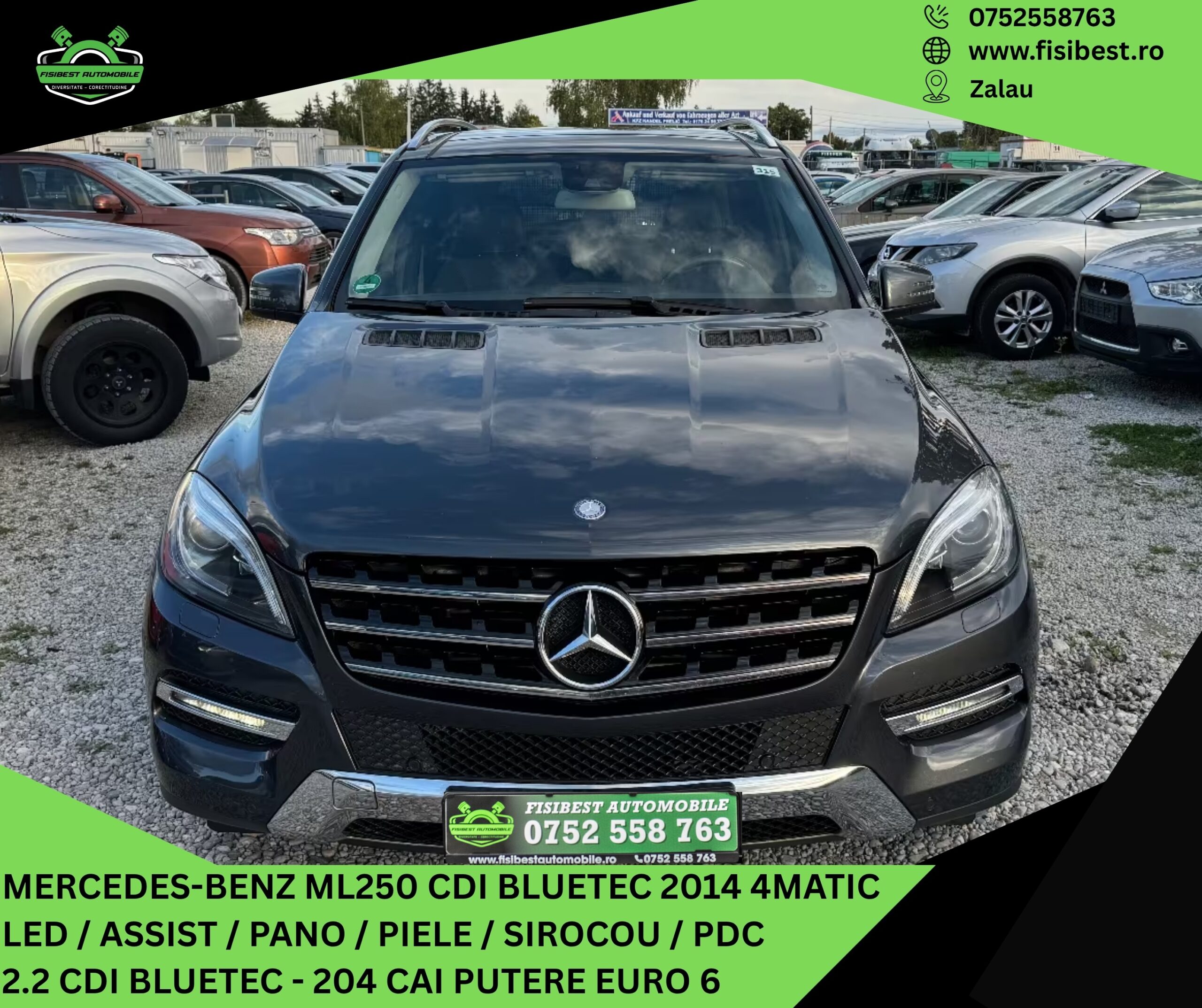 🔊 Mercedes-Benz ML250 CDI Bluetech 2014 Sport Pachet 4Matic✨ Garantie 12 Luni ⬆️