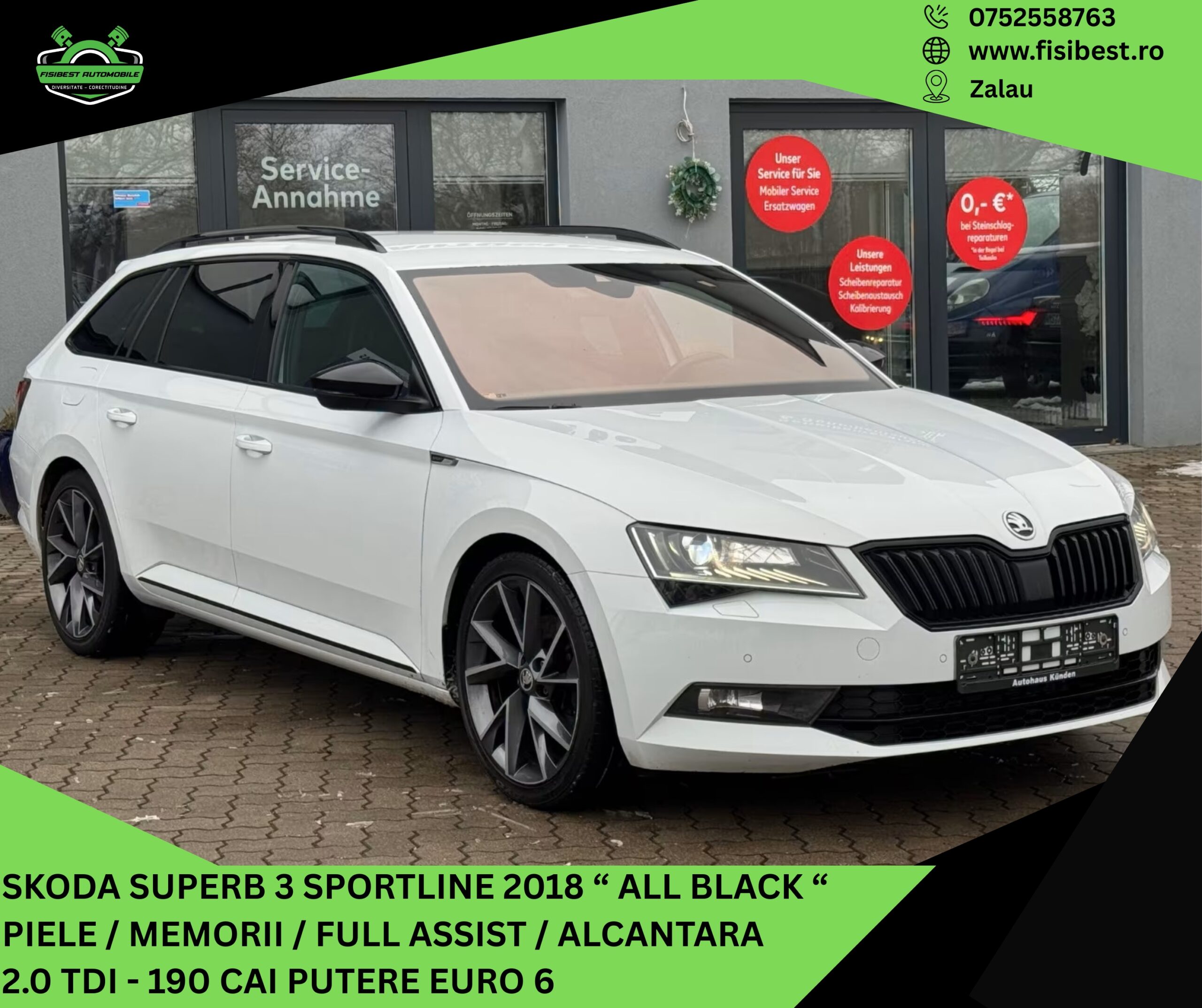 🔊 Skoda Superb Sportline 2018 ✨ Garantie INTEGRALA 2 Ani ⬆️