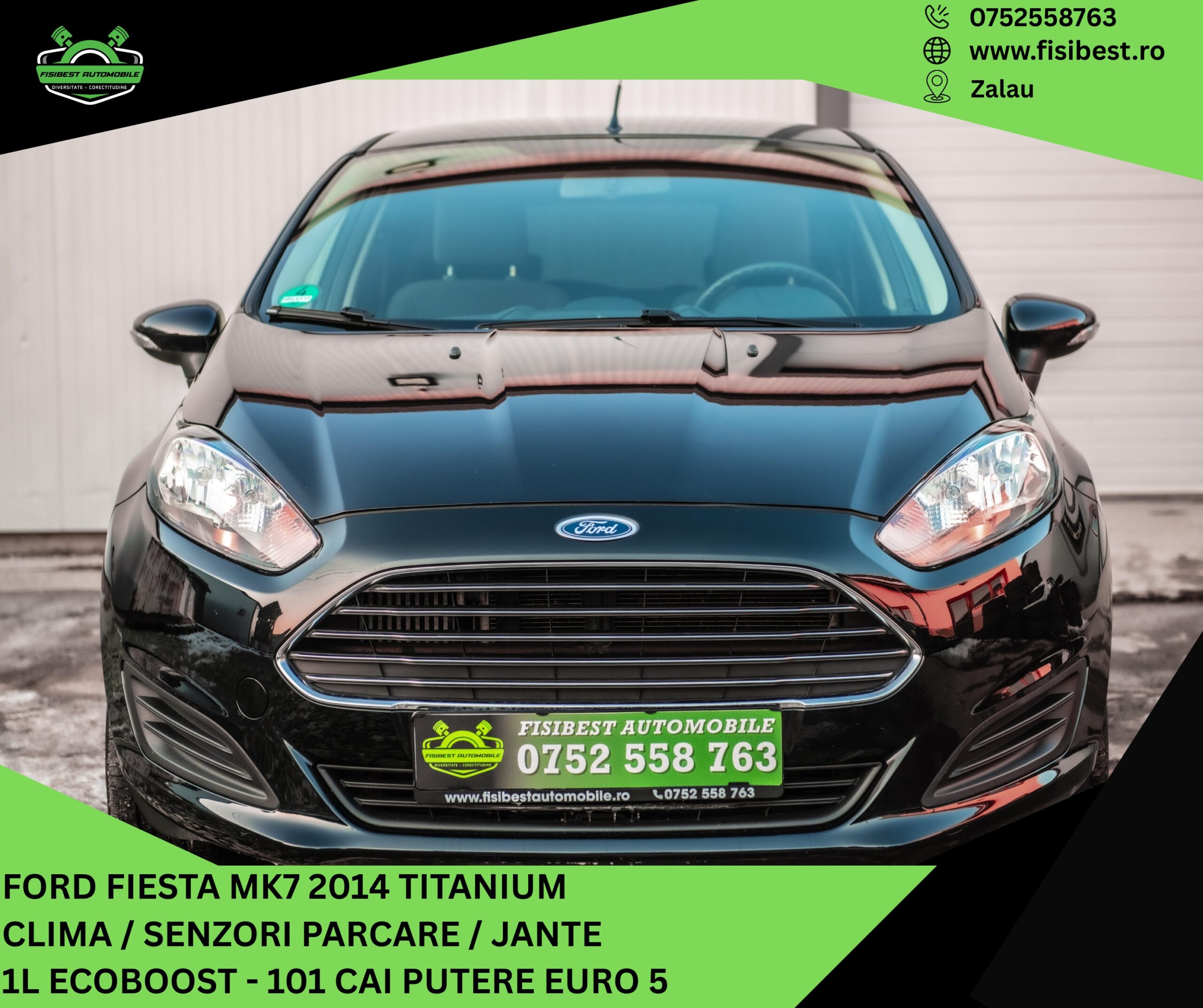 🔊 Ford Fiesta Mk7 2014 Titanium✨ Garantie 12 Luni ⬆️