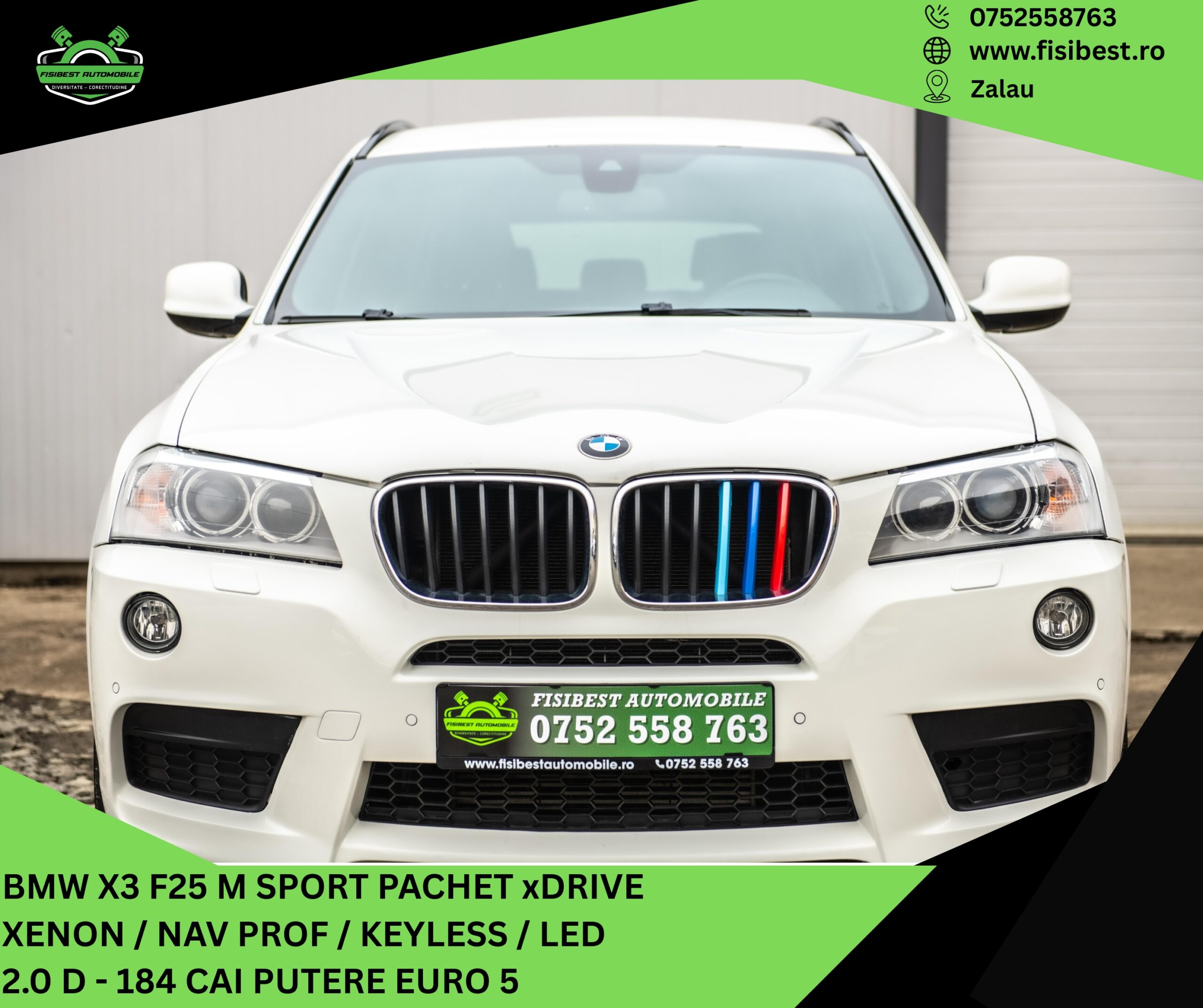 🔊 BMW X3 2012 F25 M Sport Pachet ✨ Garantie 12 Luni ⬆️