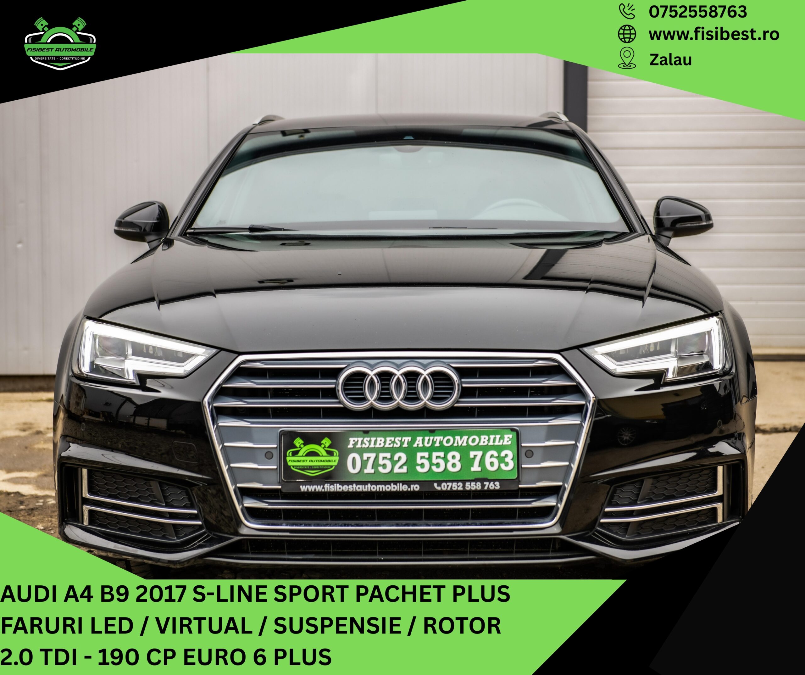 🔊 Audi A4 B9 S-Line Sport Pachet Plus✨ Garantie INTEGRALA 2 Ani ⬆️