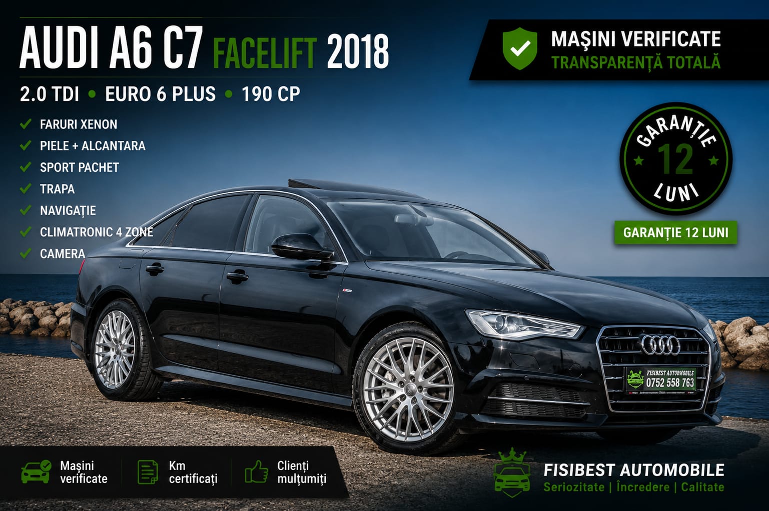 🔊 Audi A6 C7 Facelift 2018 S-Line Sport Pachet