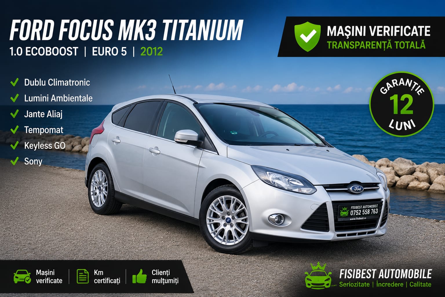 🔊 Ford Focus Mk3 Titanium 2014 ✨ Garantie 12 Luni ⬆️